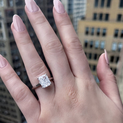 4ct Solitaire Emerald Cut Cocktail Ring JER23737