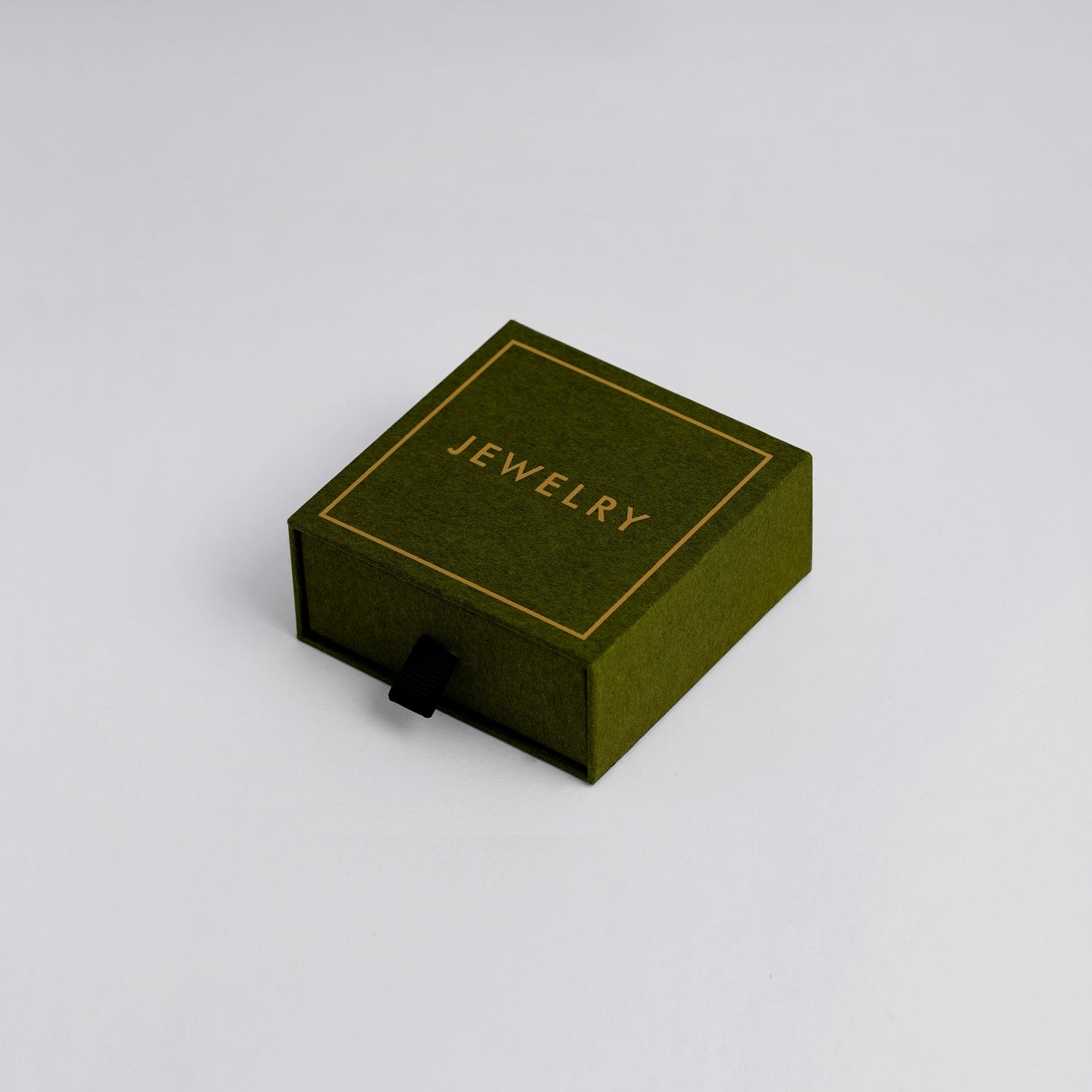 Paper Square Shape Slide Jewelry Box B019