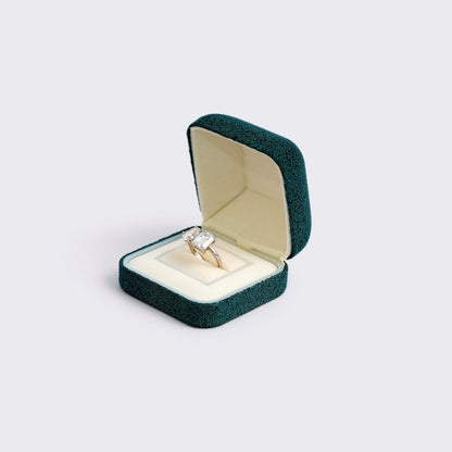 Felt Square Shape Jewelry Box 66x66x40mm B028