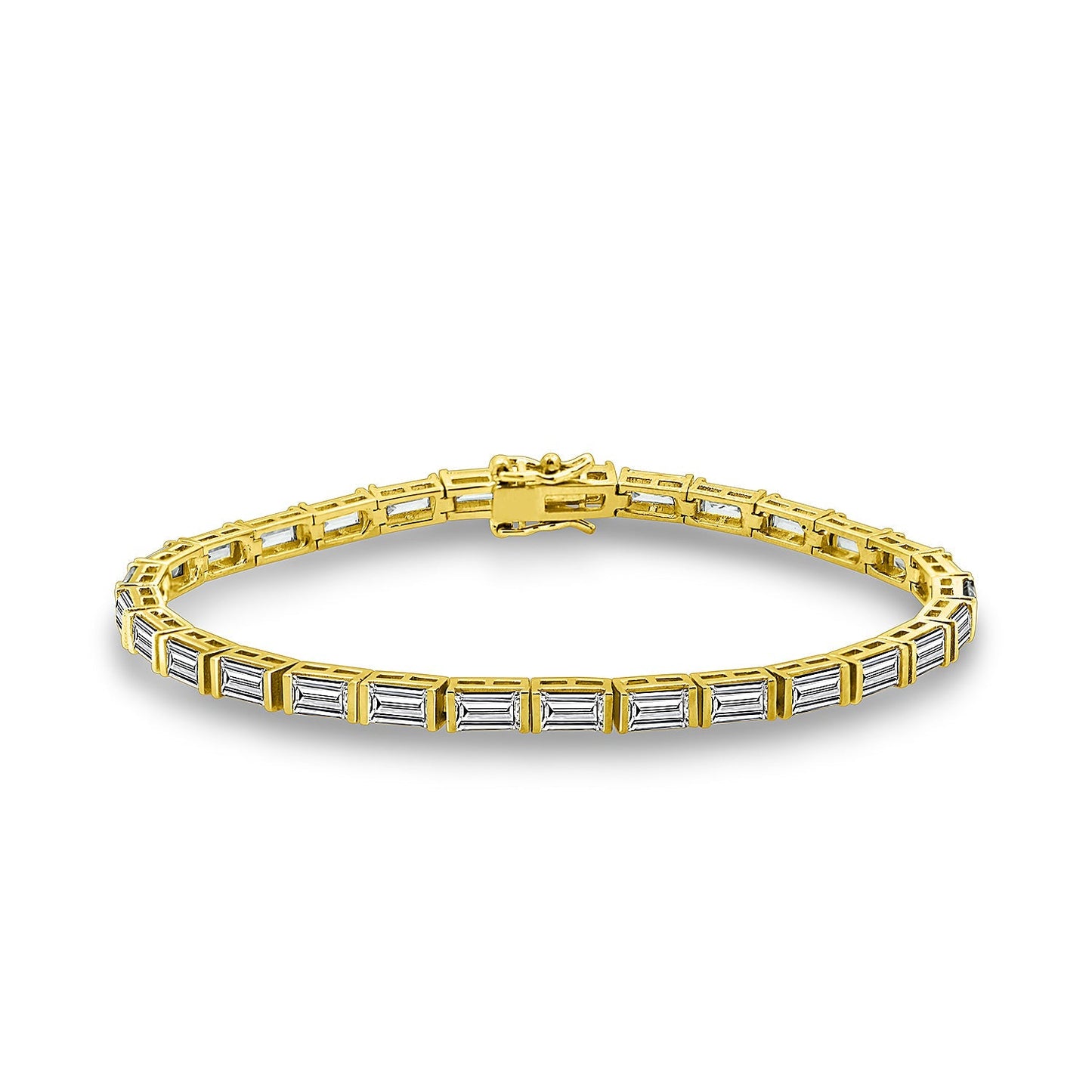 Horizonal Baguette Tennis Bracelet JEB11077