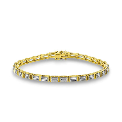 Horizonal Baguette Tennis Bracelet JEB11077