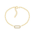 Paper Clip Chain Bracelet