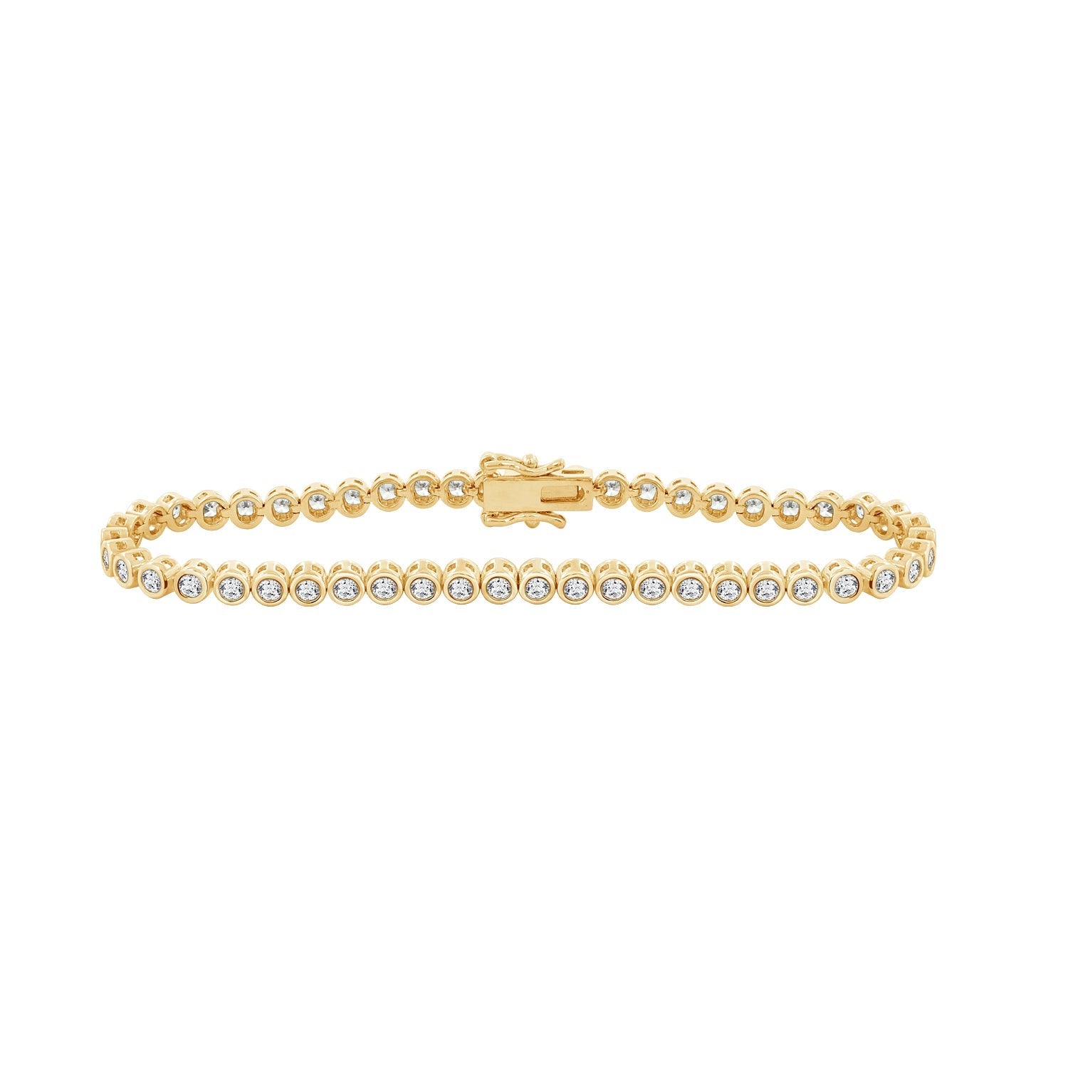 Bezel Tennis Bracelet