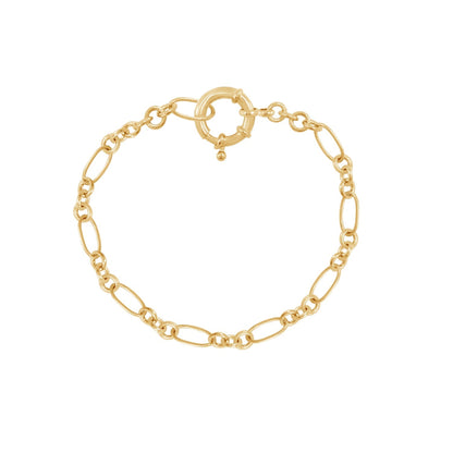 Oblong Oval Link Chain Bracelet