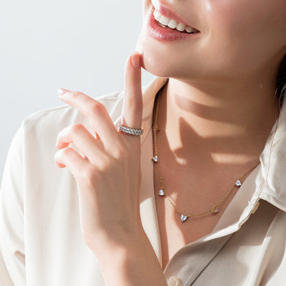 Heart Station Necklaces JEN25237