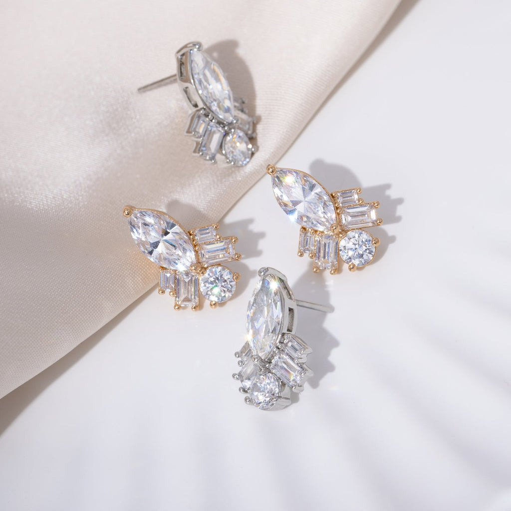 Multi-shape Drop Stud Earrings JNE06122