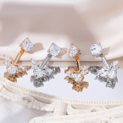 Floral Jacket Earrings JNE05633