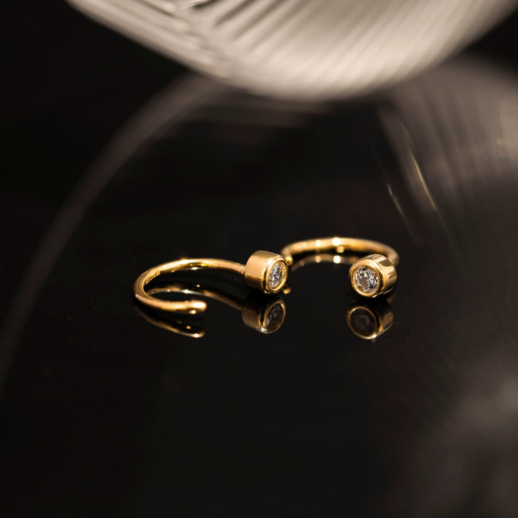 Mini Bezel Ear Cuffs