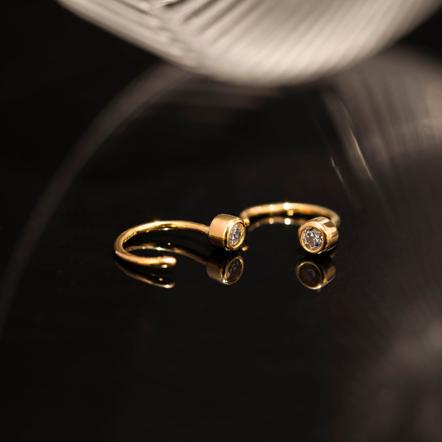 Mini Bezel Ear Cuffs