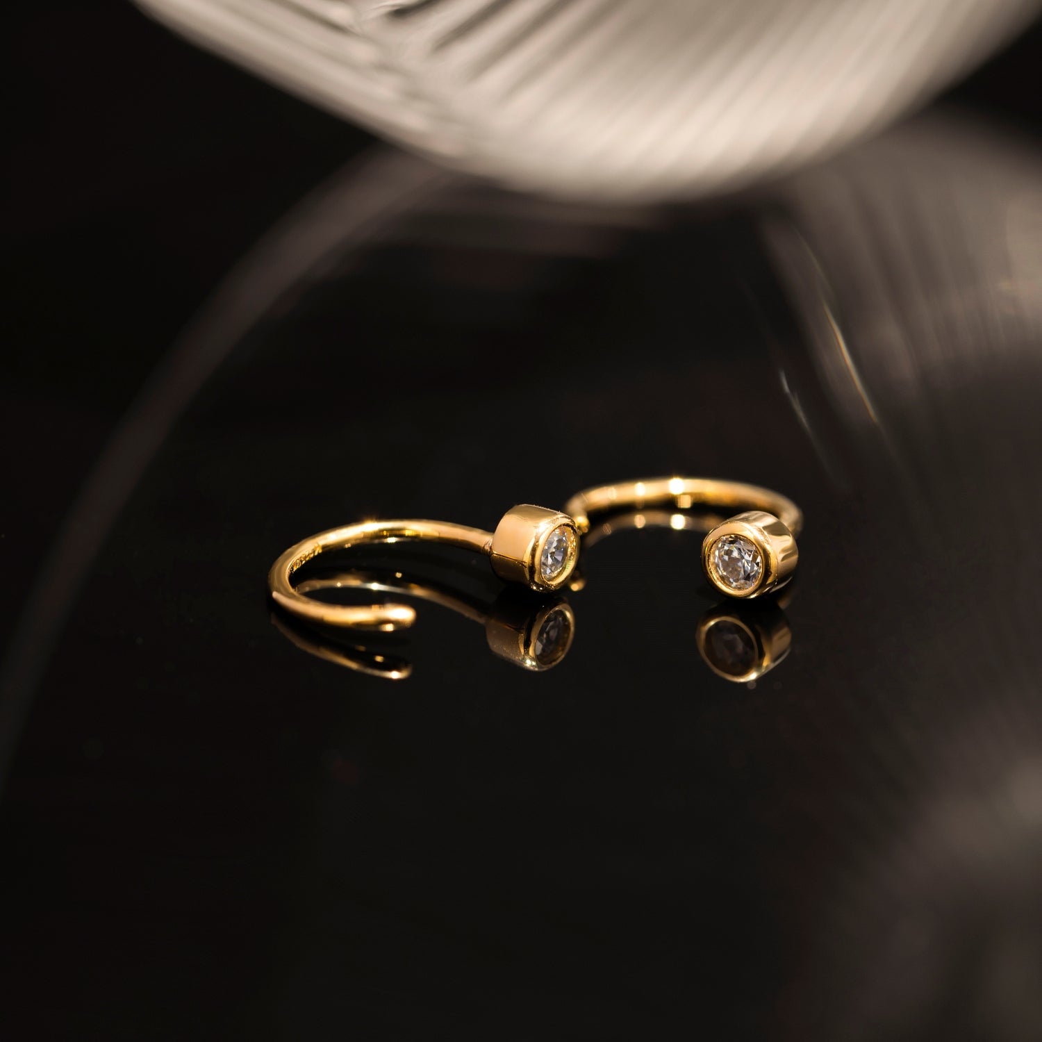 Mini Bezel Ear Cuffs