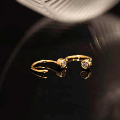 Mini Bezel Ear Cuffs