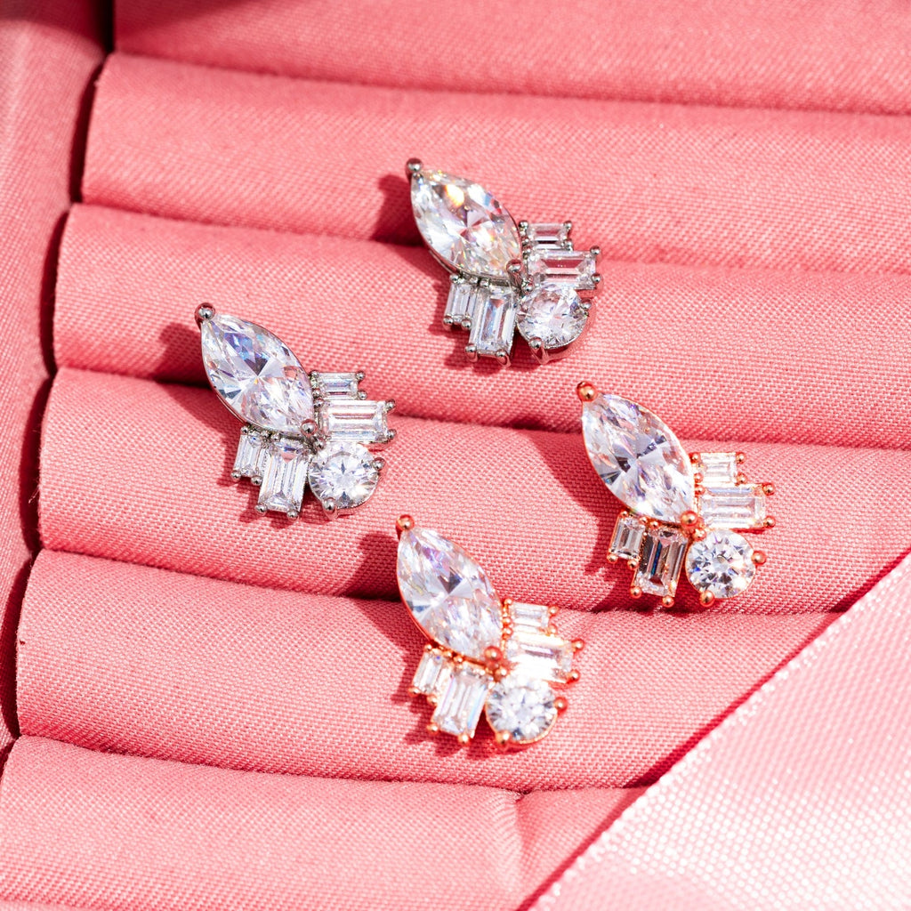 Multi-shape Drop Stud Earrings JNE06122