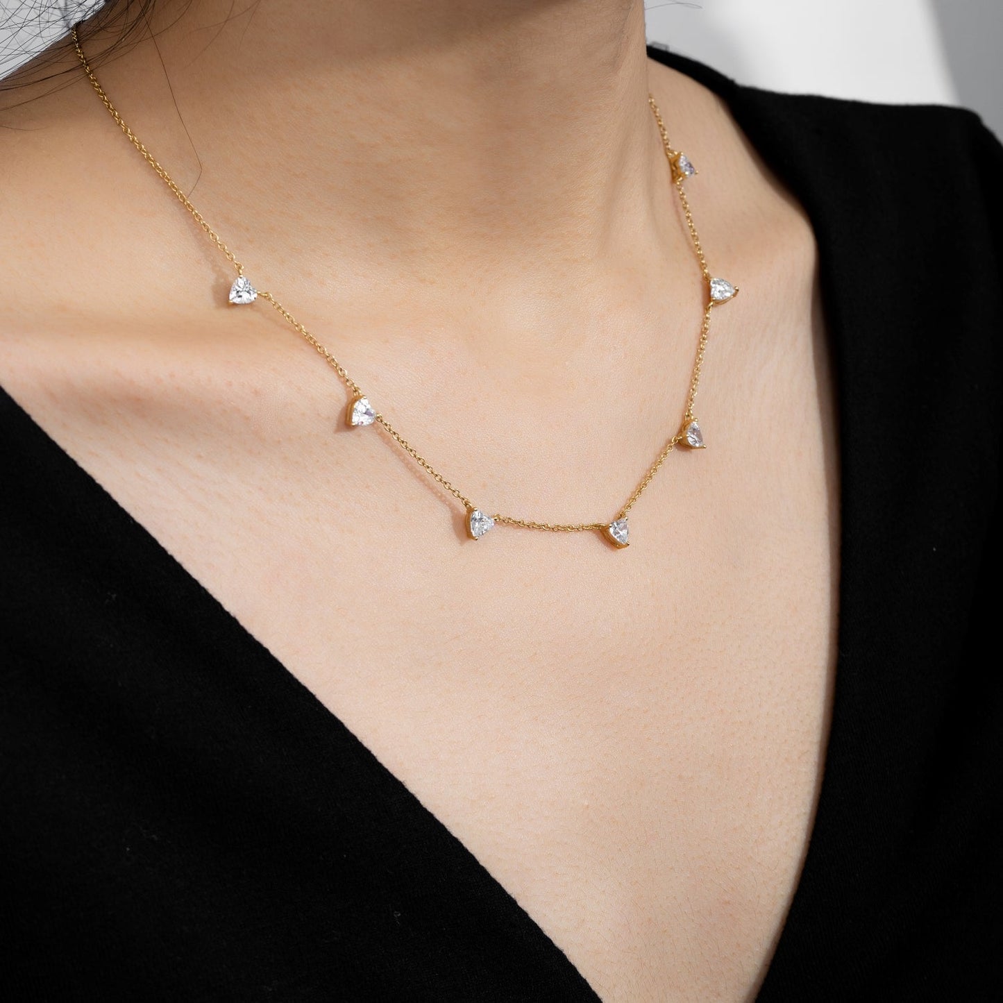 Heart Station Necklaces JEN25237