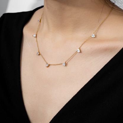 Heart Station Necklaces JEN25237