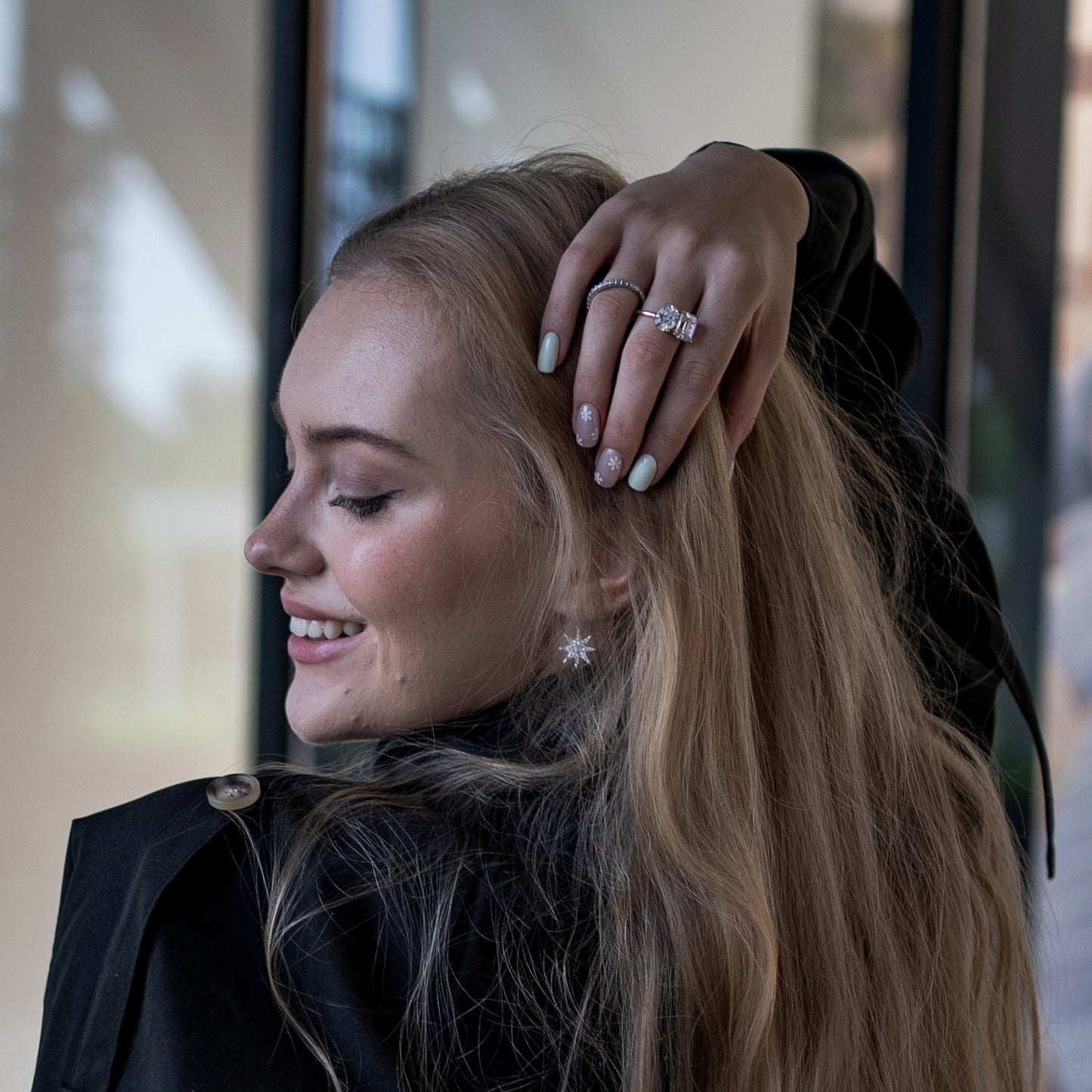 Dangle Sunburst & Star Earrings