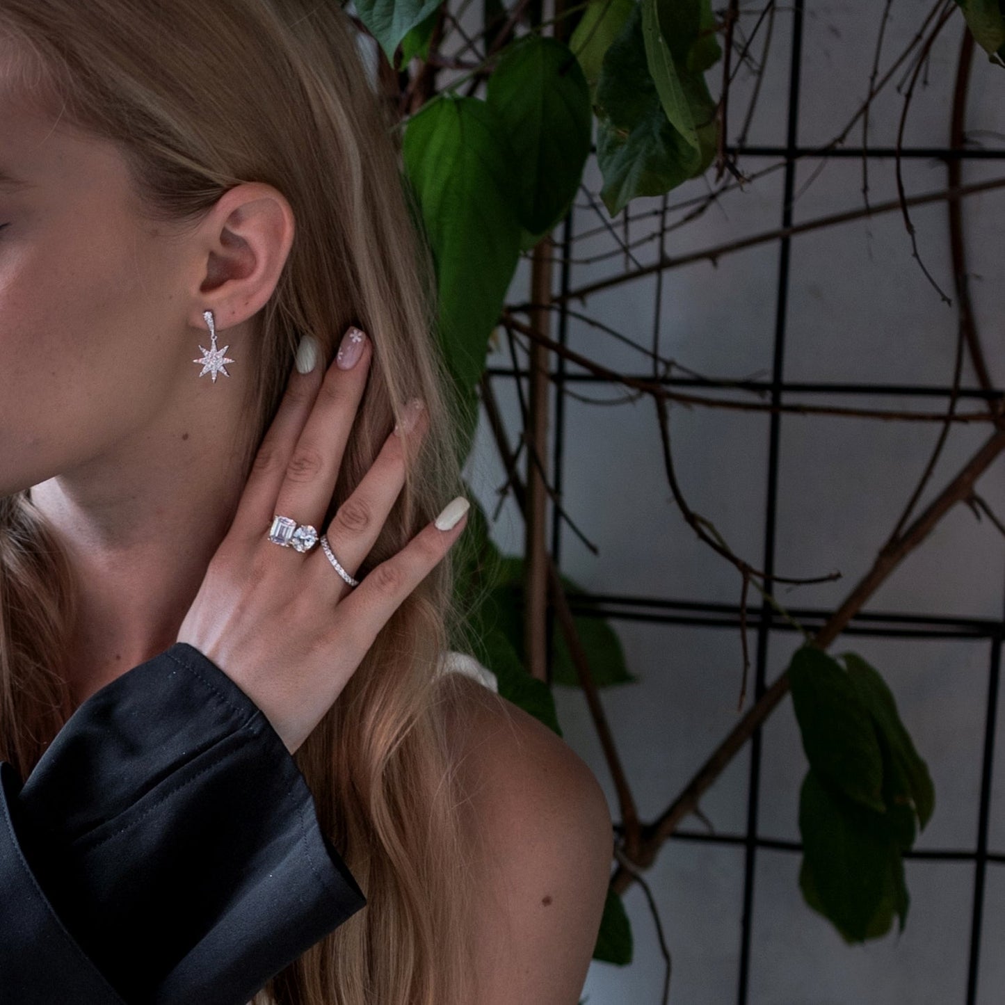 Dangle Sunburst & Star Earrings