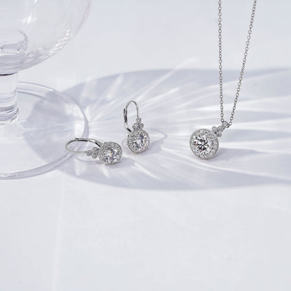 Round-Cut Antique Pendant Necklace, 18"