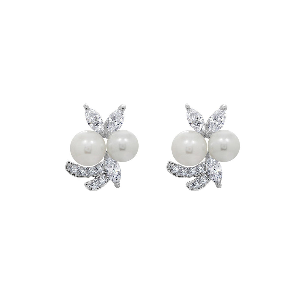 Pearl Florist Stud Earrings JEE01473