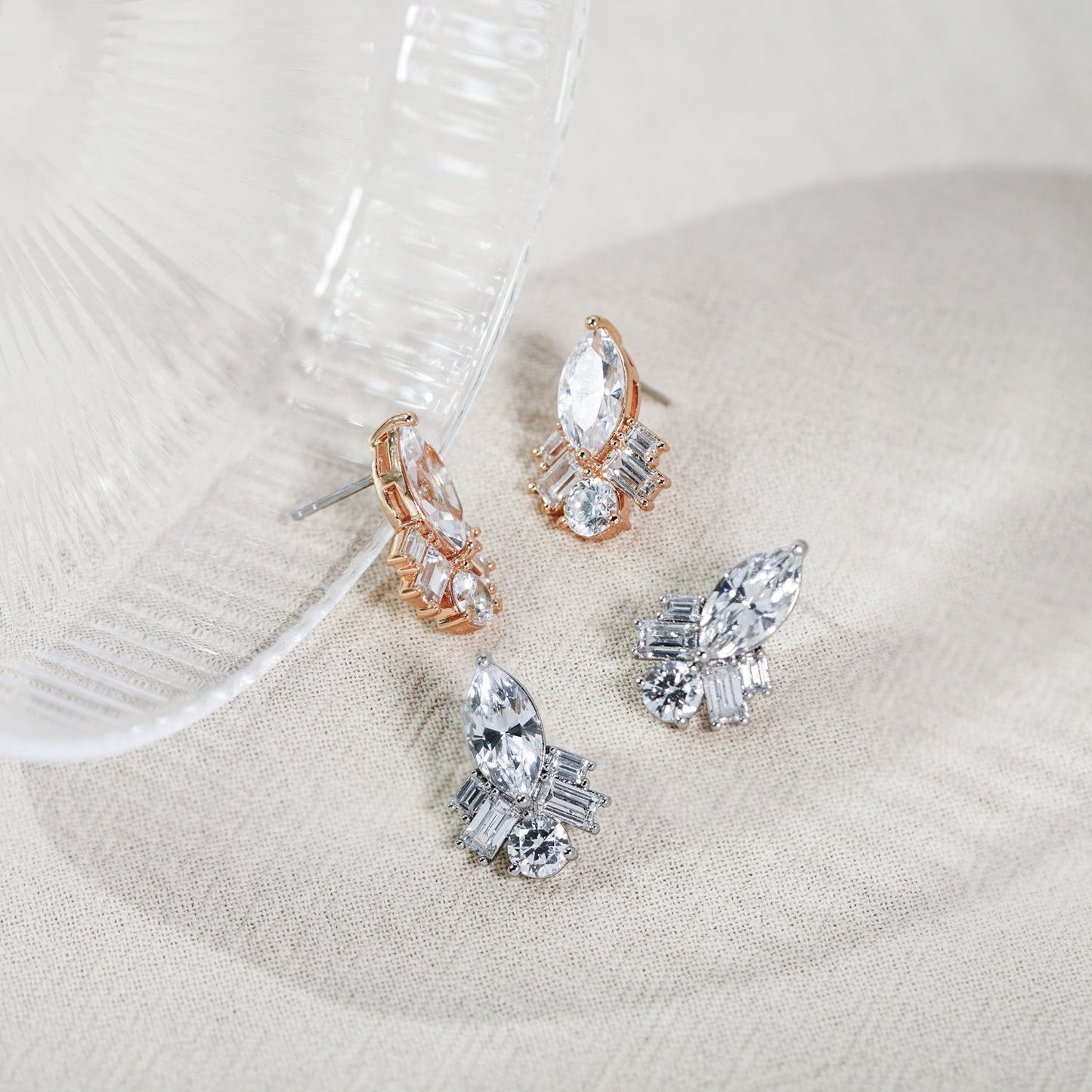 Multi-shape Drop Stud Earrings JNE06122