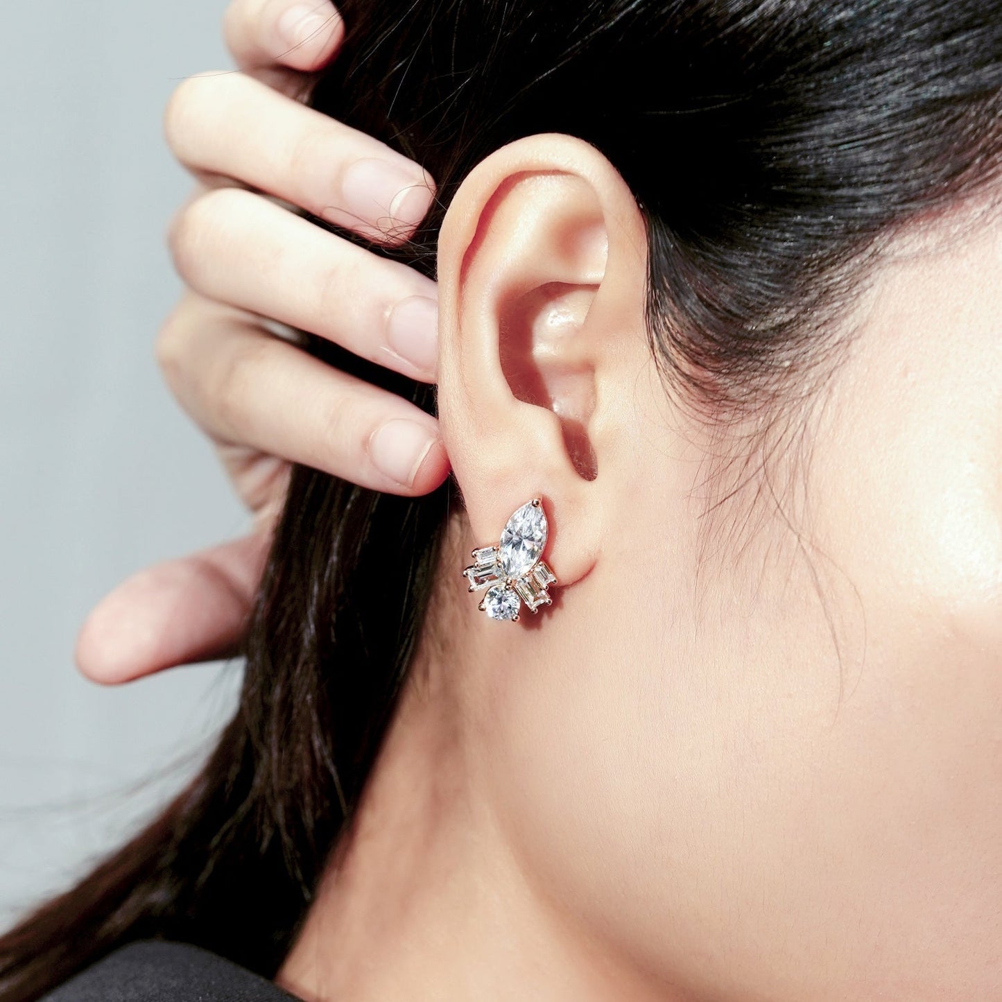 Multi-shape Drop Stud Earrings JNE06122