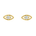 Hollow Evil Eyes Stud Earrings JEE19764