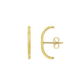 Plain Curved Bar Stud Earrings JEE21618