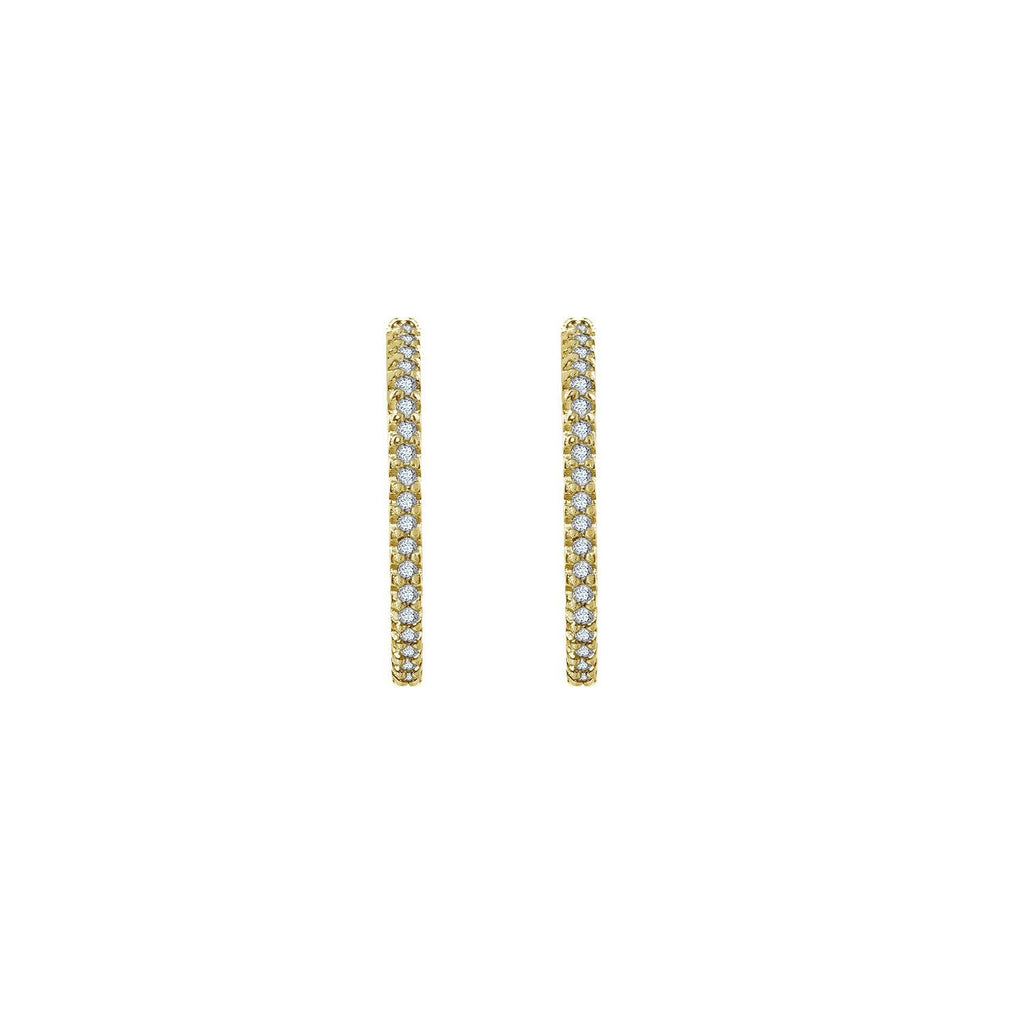 Mini Pave Curved Bar Stud Earrings