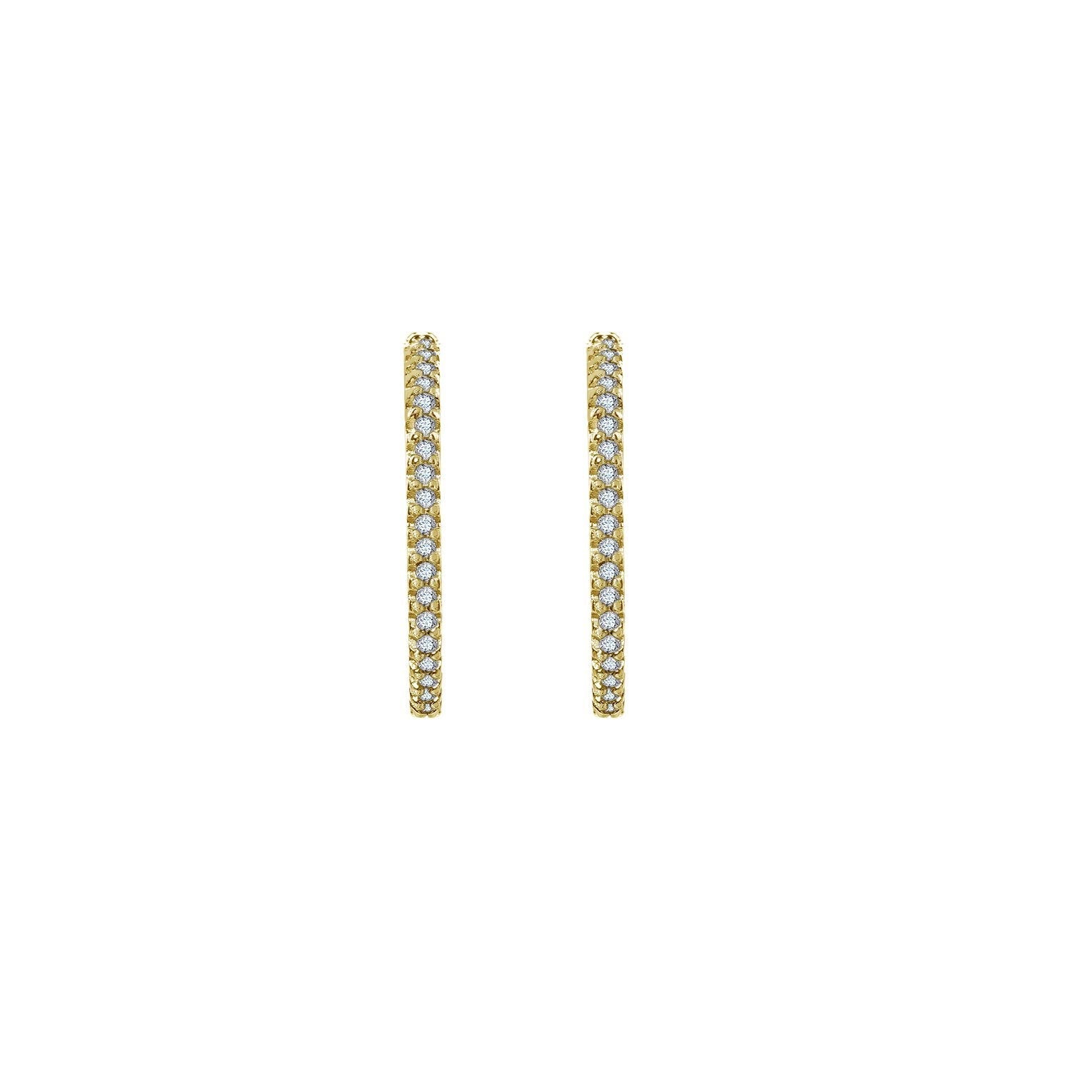 Mini Pave Curved Bar Stud Earrings