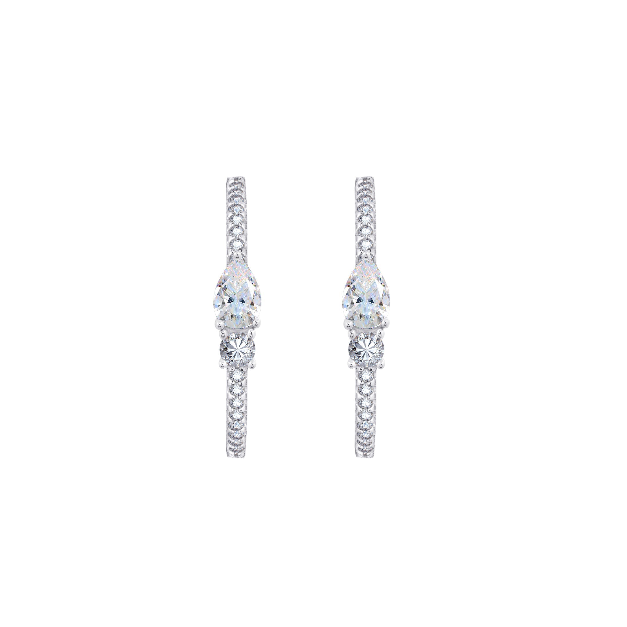 Toi et Moi Open Hoop Earrings