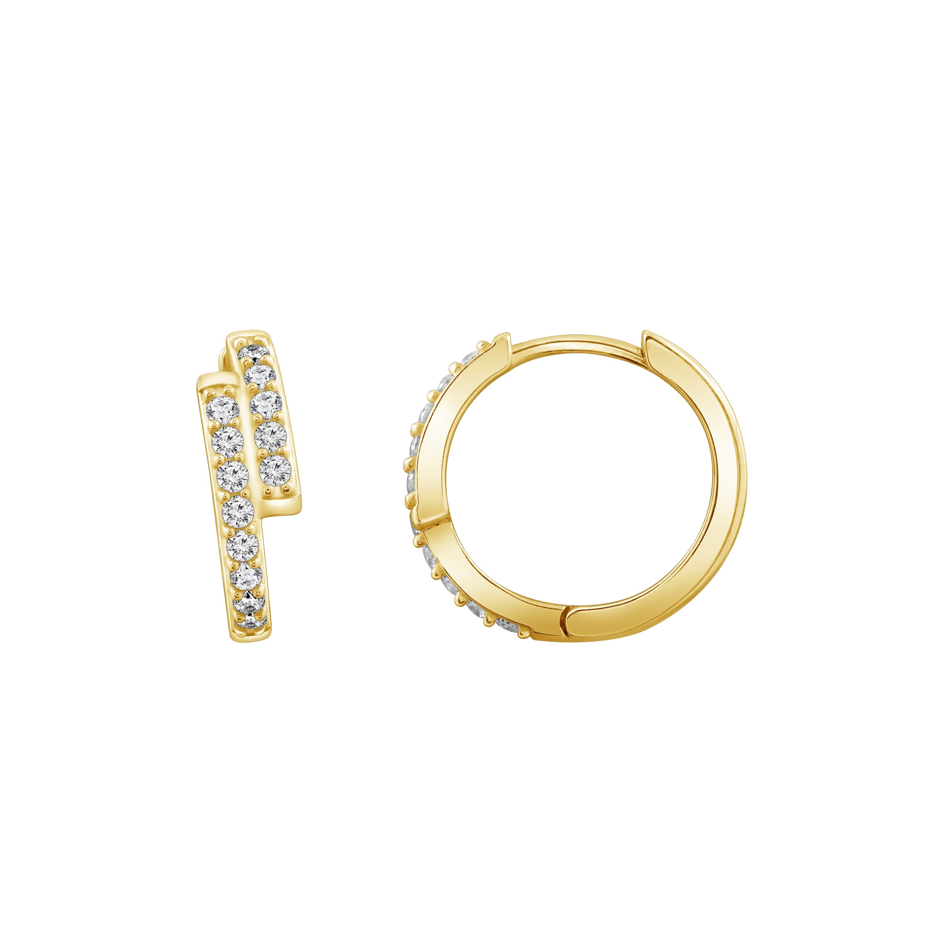 Double Row Mini Hoop Earrings