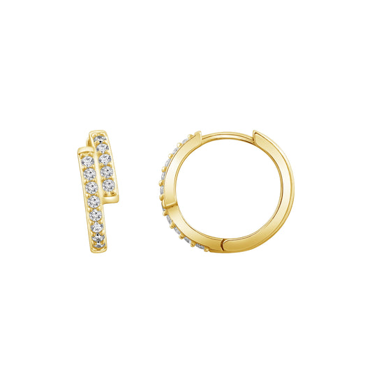 Double Row Mini Hoop Earrings