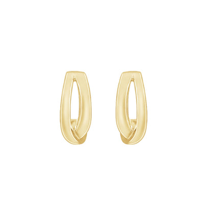 Curvy-twisted Hoop Earrings