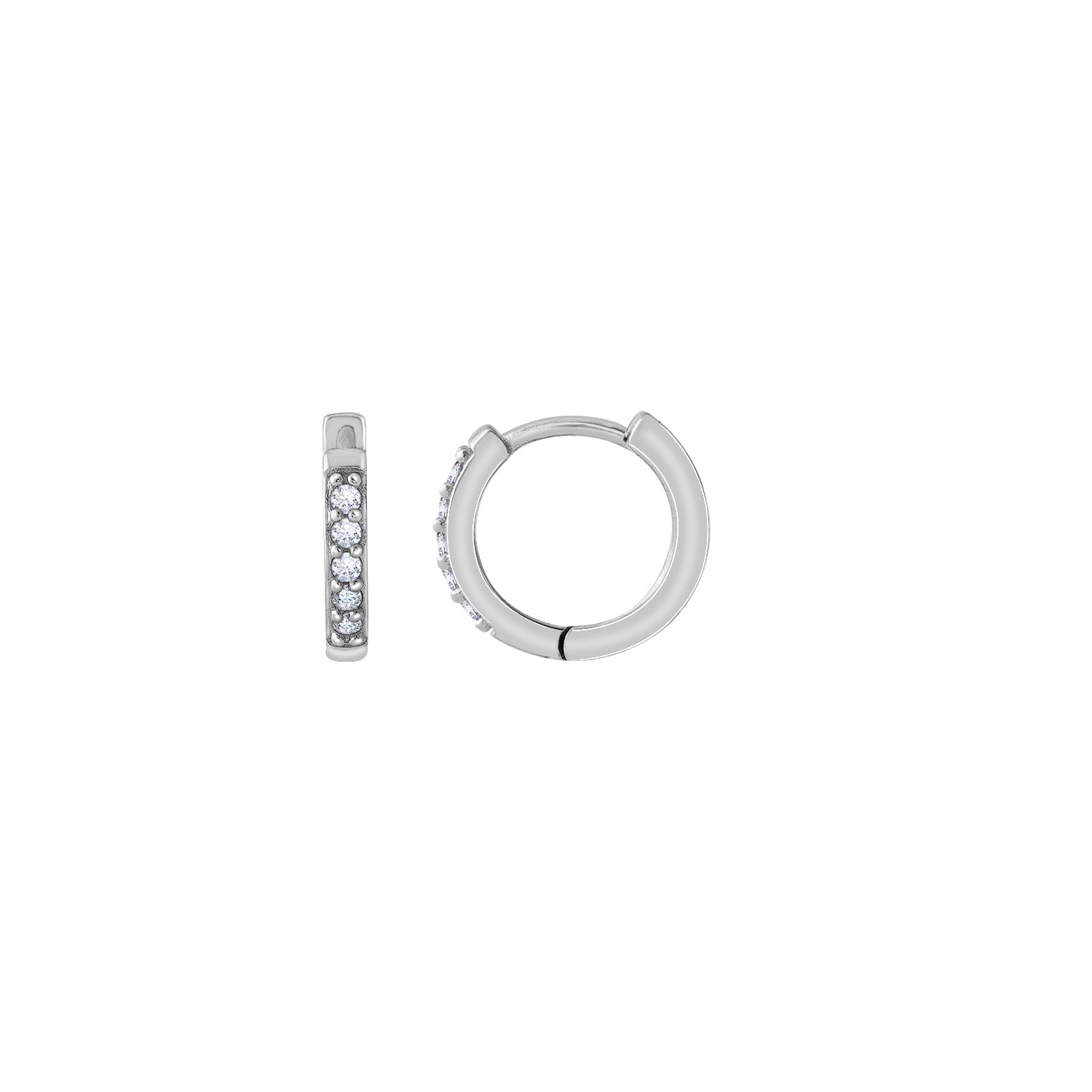 Medium PavÃ© Hoop Earrings
