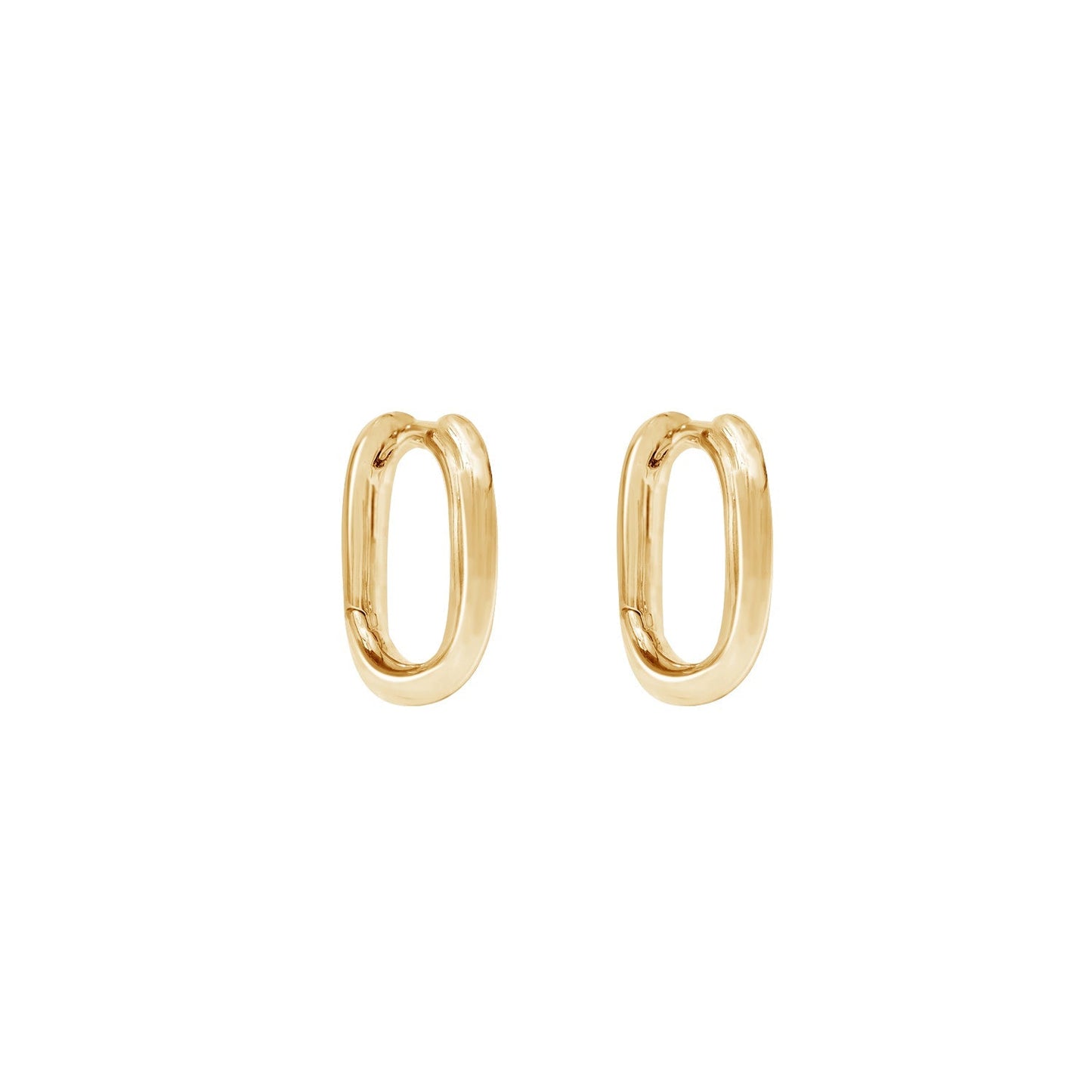 Plain Oval Hoop Earrings JEE25865