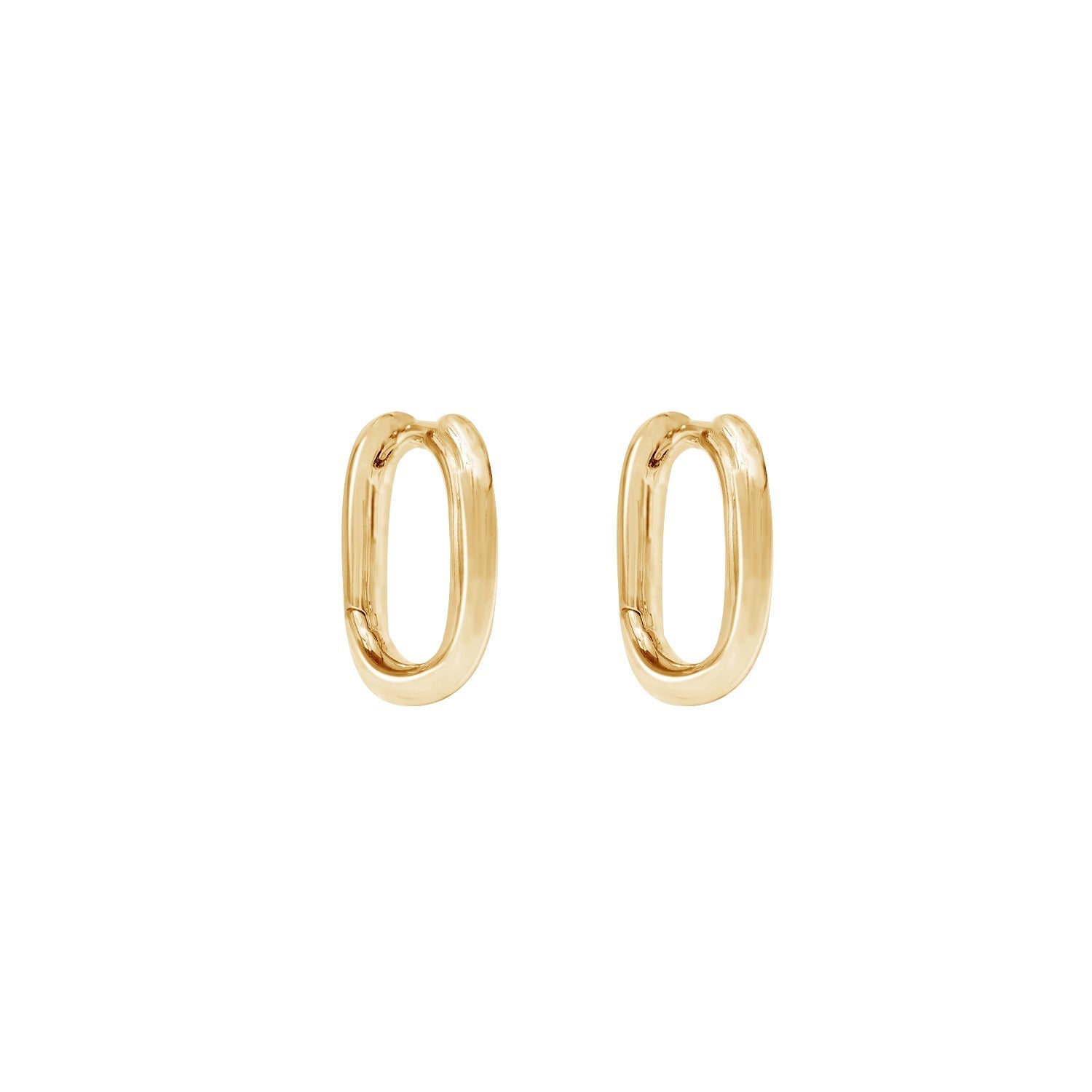 Plain Oval Hoop Earrings JEE25865
