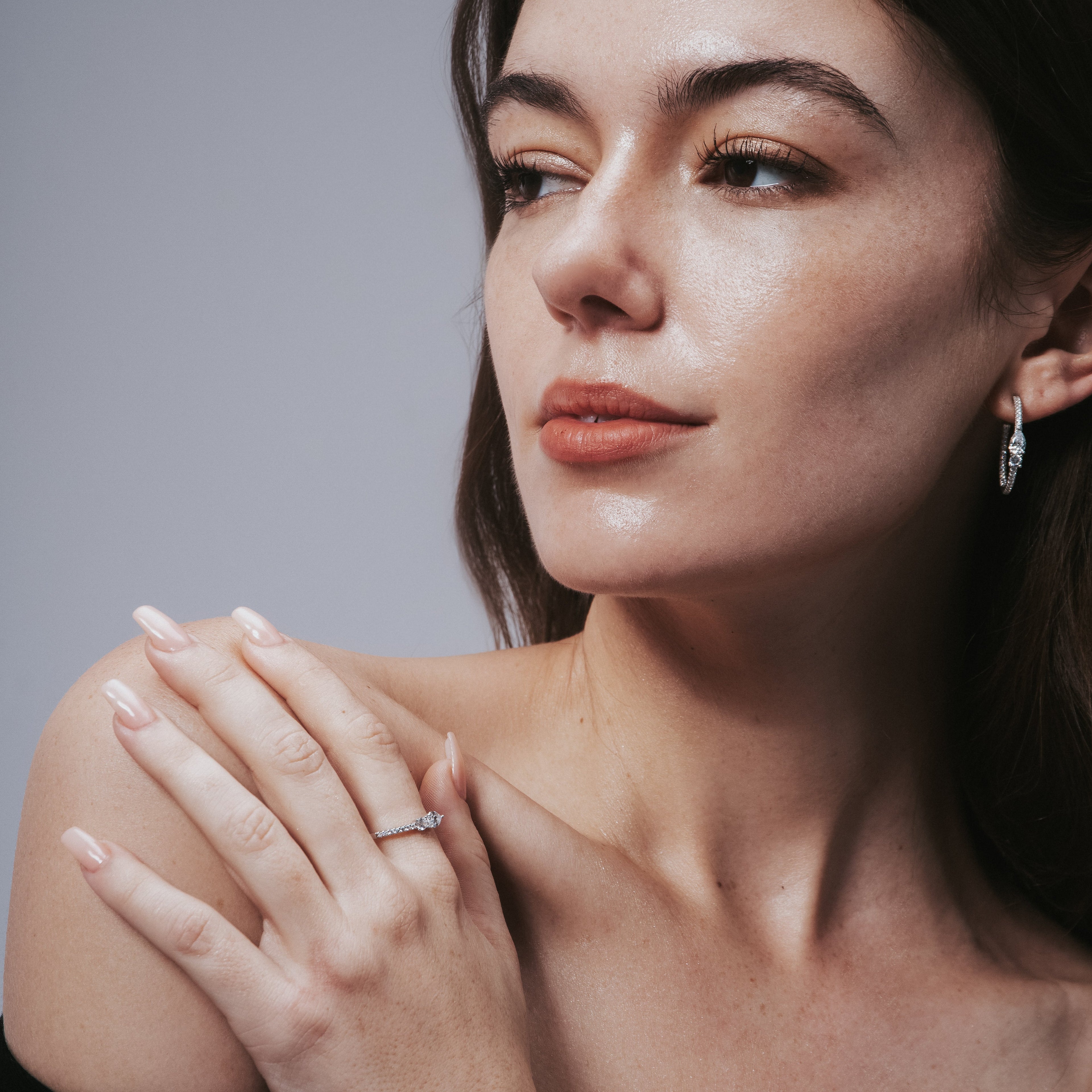 Toi et Moi Open Hoop Earrings