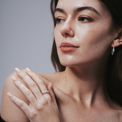 Toi et Moi Open Hoop Earrings