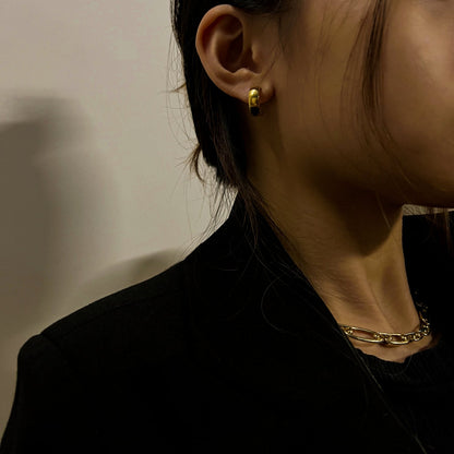 Mini Bold Hoop Earrings