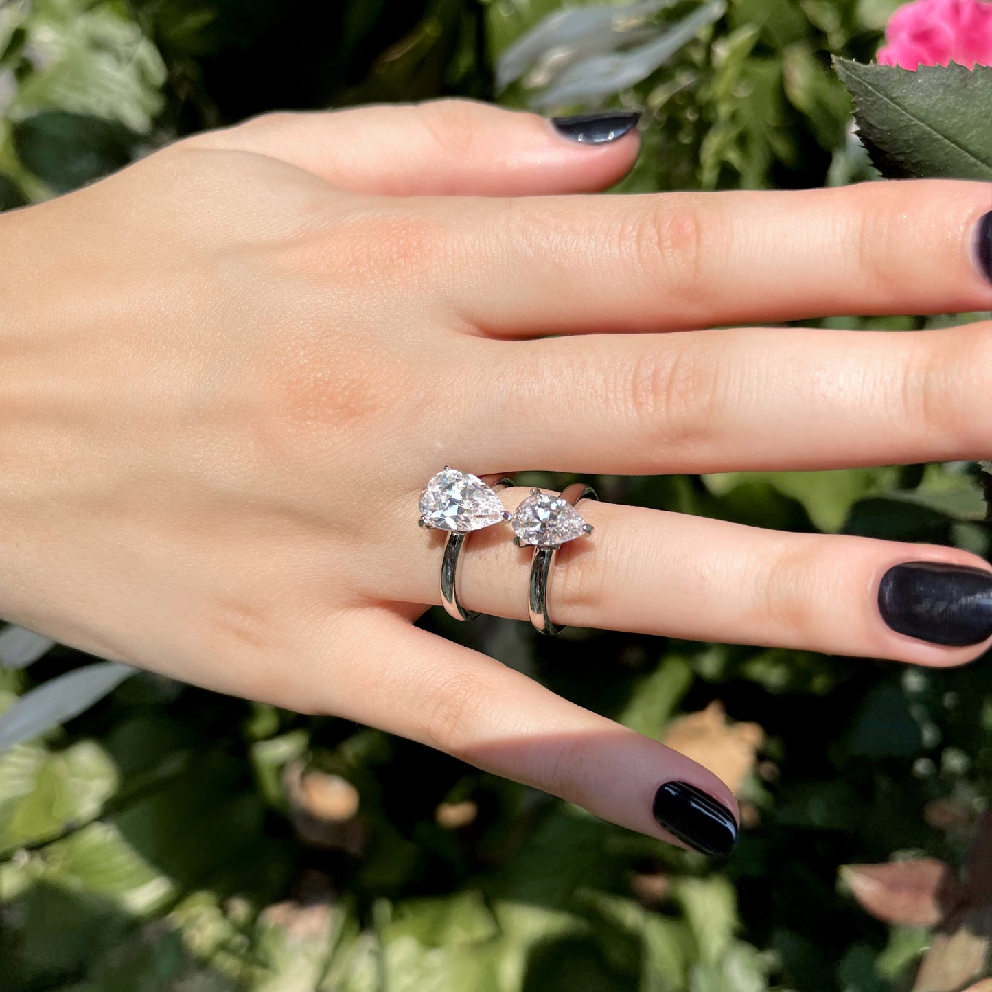 3ct Solitaire Pear Cocktail Ring JER01174