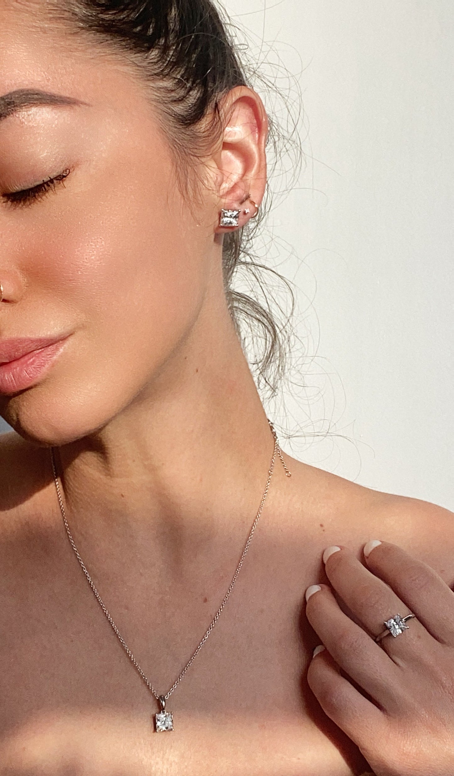 2ct Princess Cut Solitaire Ring With Fancy Gallery