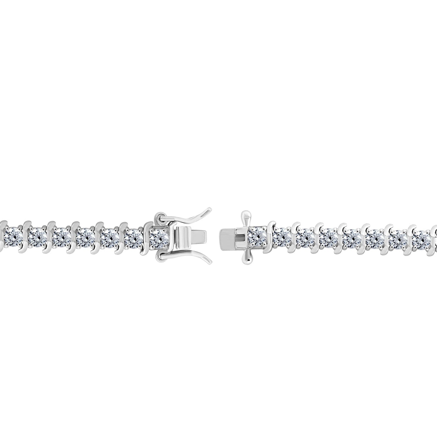 5.40-Carat Round Cut Tennis Bracelet