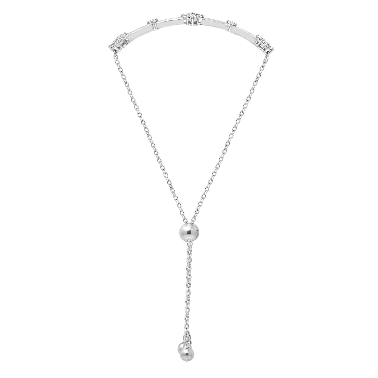 Flower Half Bar with Adjustable Bracelet JEB10396