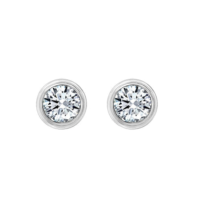 Bezel Stud Earrings JEE03587