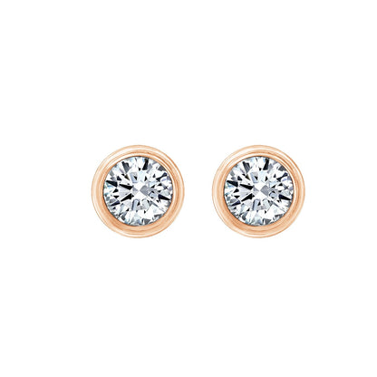Bezel Stud Earrings JEE03587