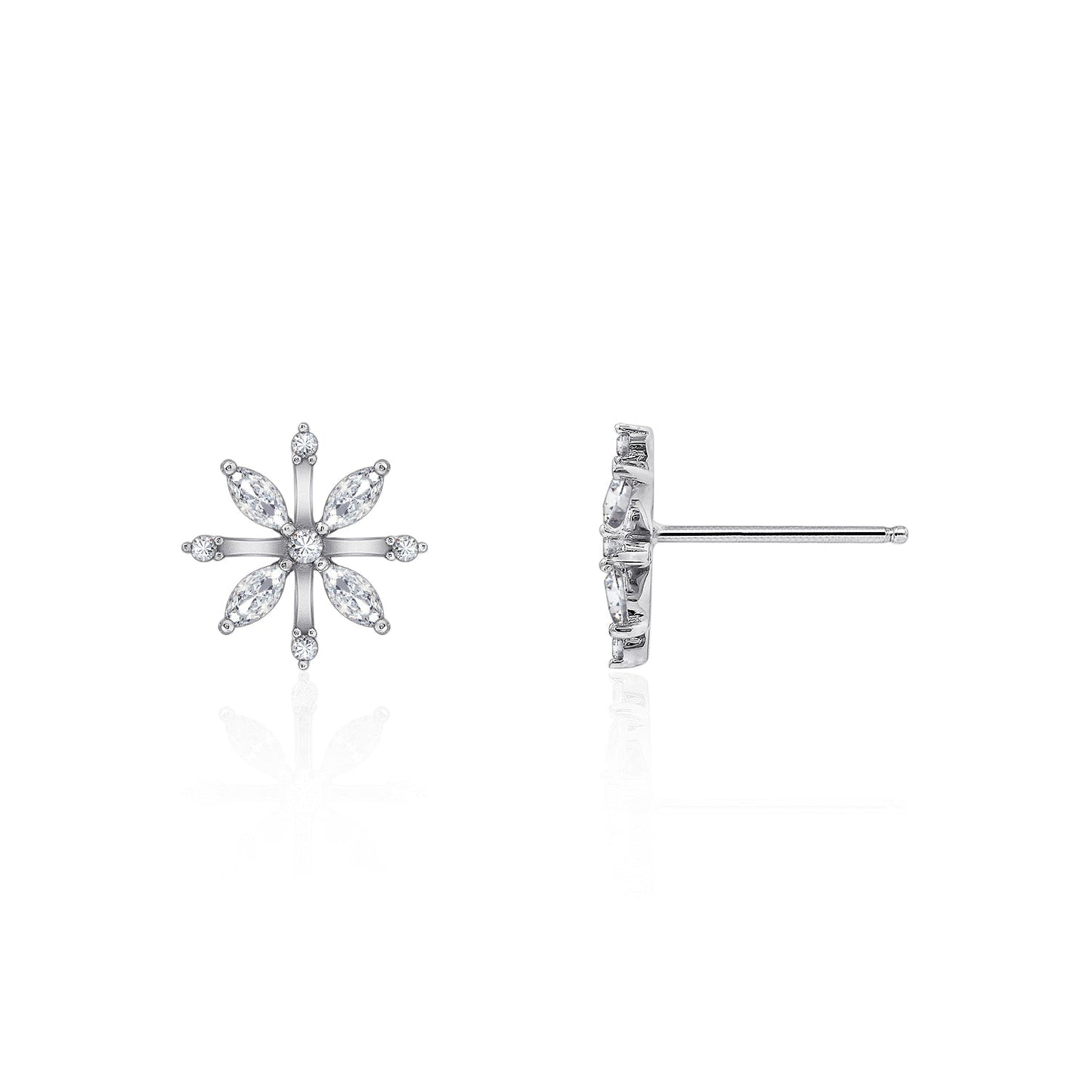 Snowflake Stud Earrings JEE11177