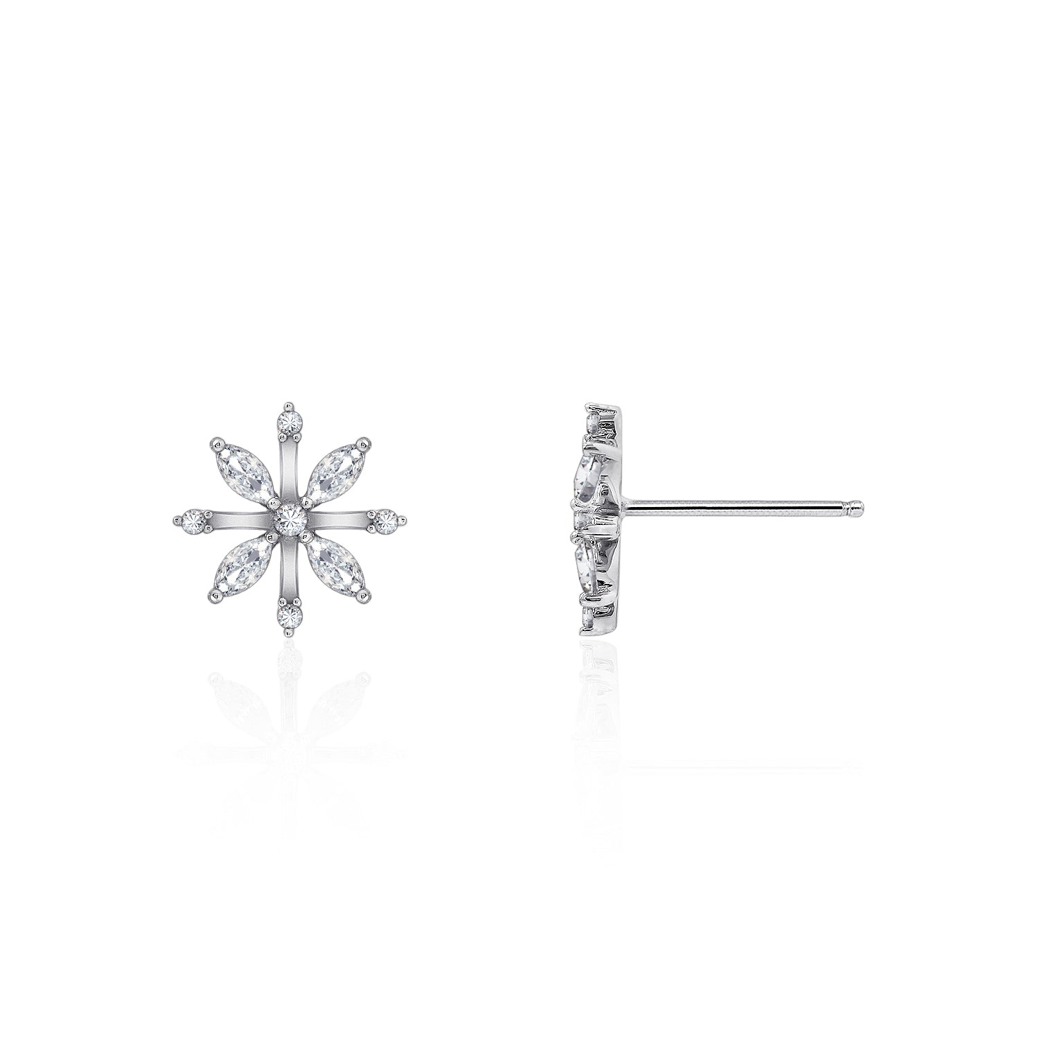 Snowflake Stud Earrings JEE11177