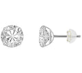 Solid Gold 3.00 cttw Round Solitaire Stud Earrings