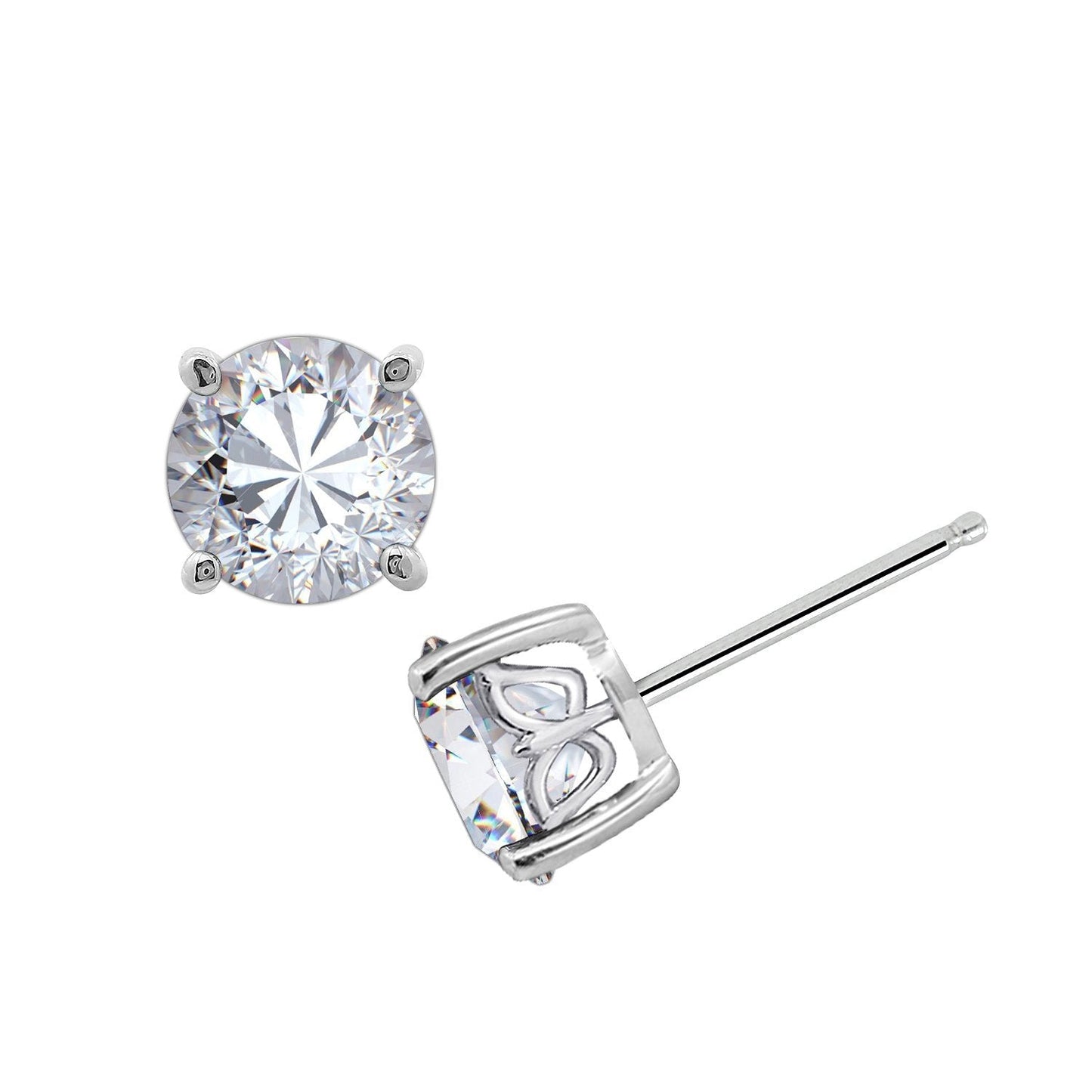 Solitaire Round Stud Earrings JEE14832