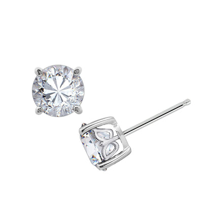Solitaire Round Stud Earrings JEE14832
