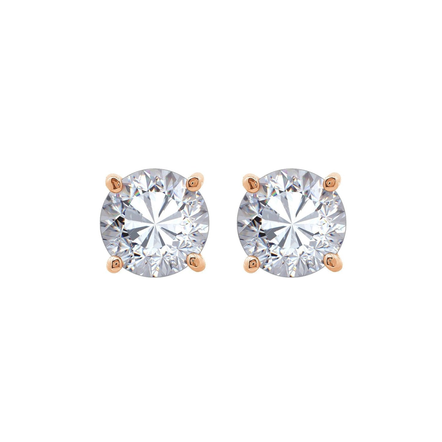 Solitaire Round Stud Earrings JEE14832